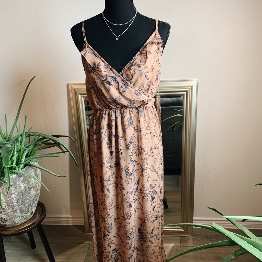 Floral Printed Boutique Dress - Long
